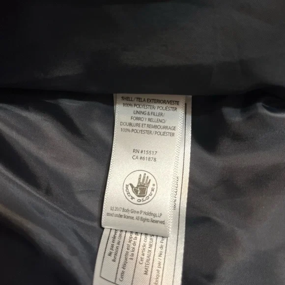 Girls metallic puffer jacket coat Body Glove size 2T pink black silver - Picture 6 of 10